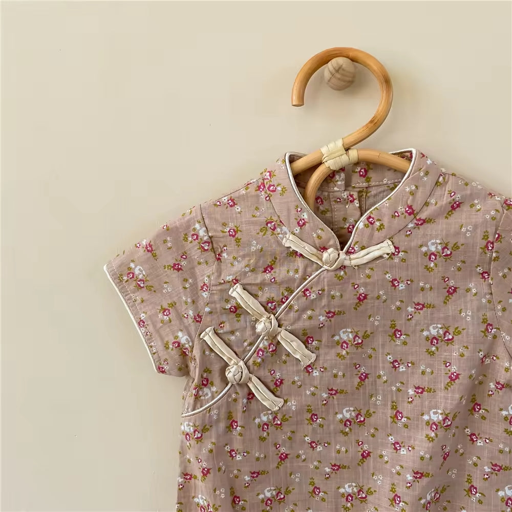 Shortsleeve Green Romper