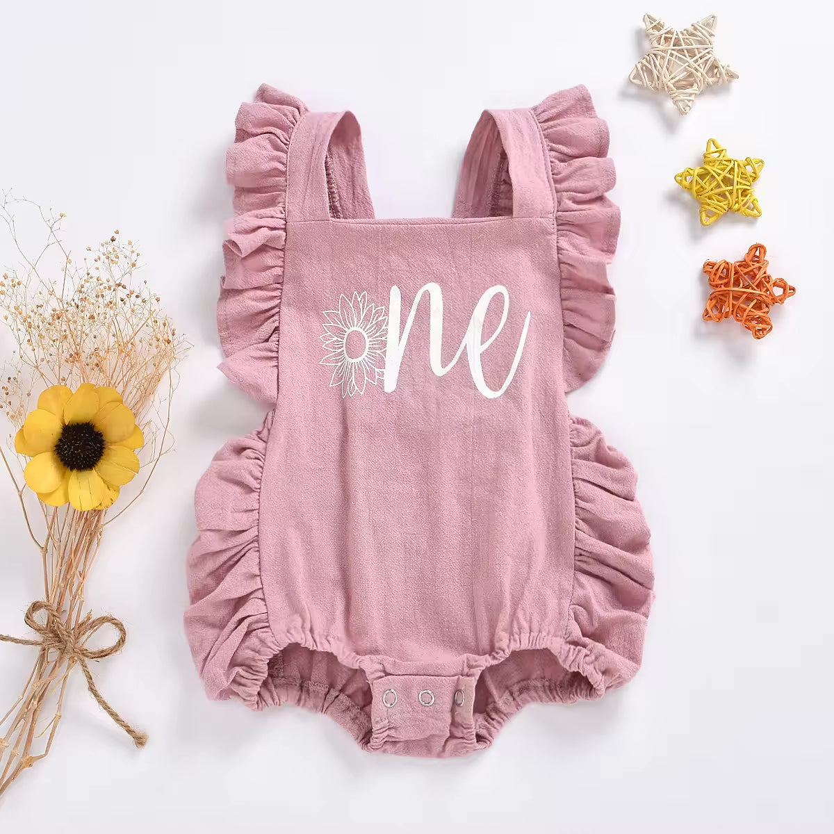 Ruffle sleeveless jumpsuit