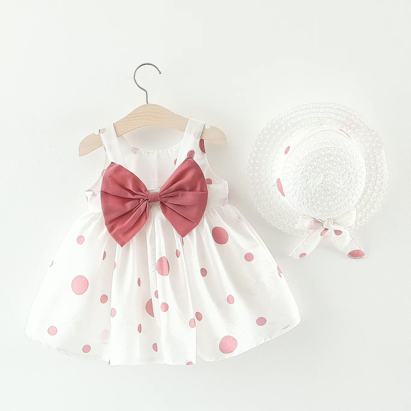Polka Dot Bow Dress & Hat๐ธ๐