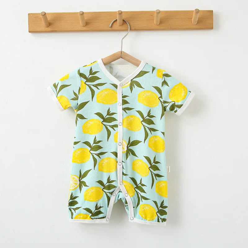 Lemon Print Romper