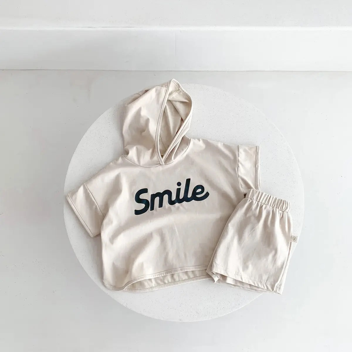 Smile Hoodie & Shorts Set