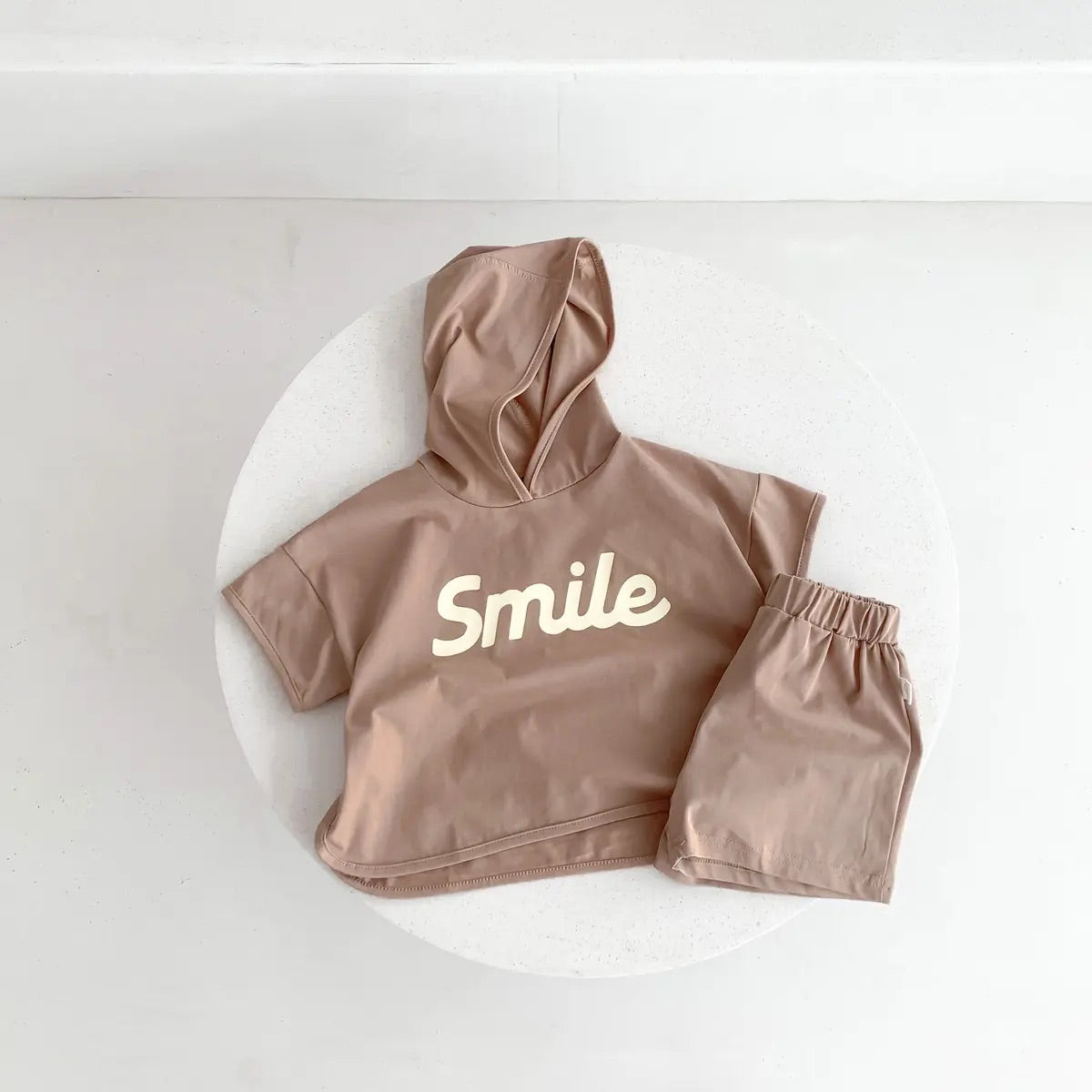 Smile Hoodie & Shorts Set