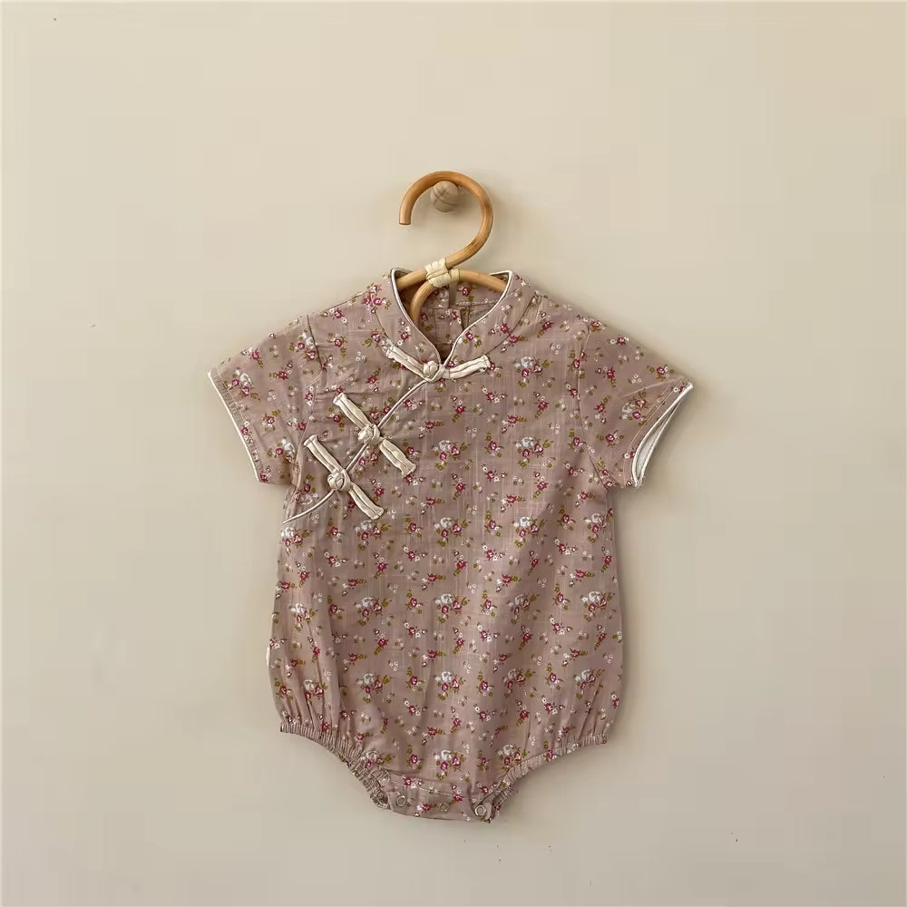 Shortsleeve Green Romper