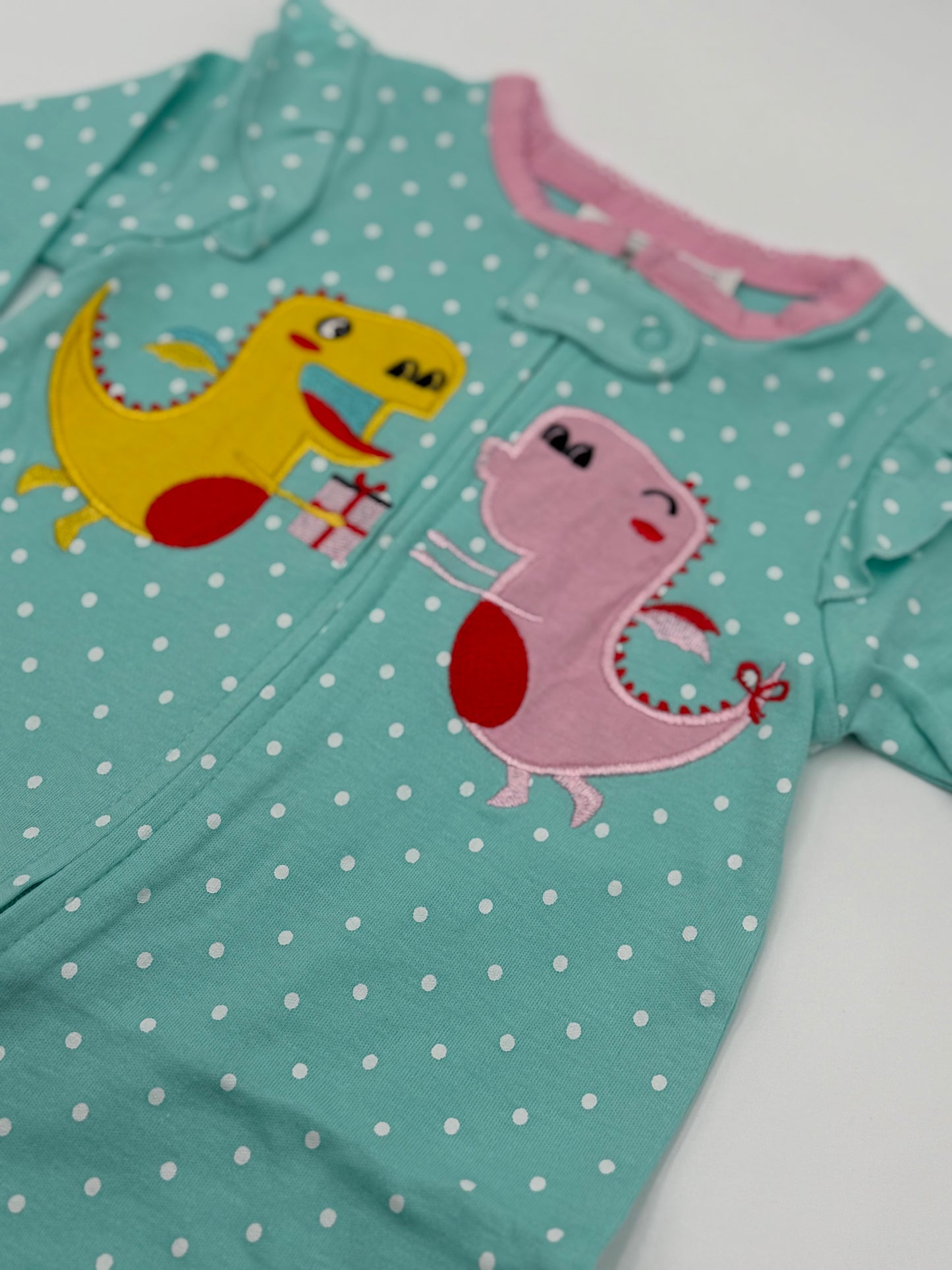 Polka Dot Dino Pajamas