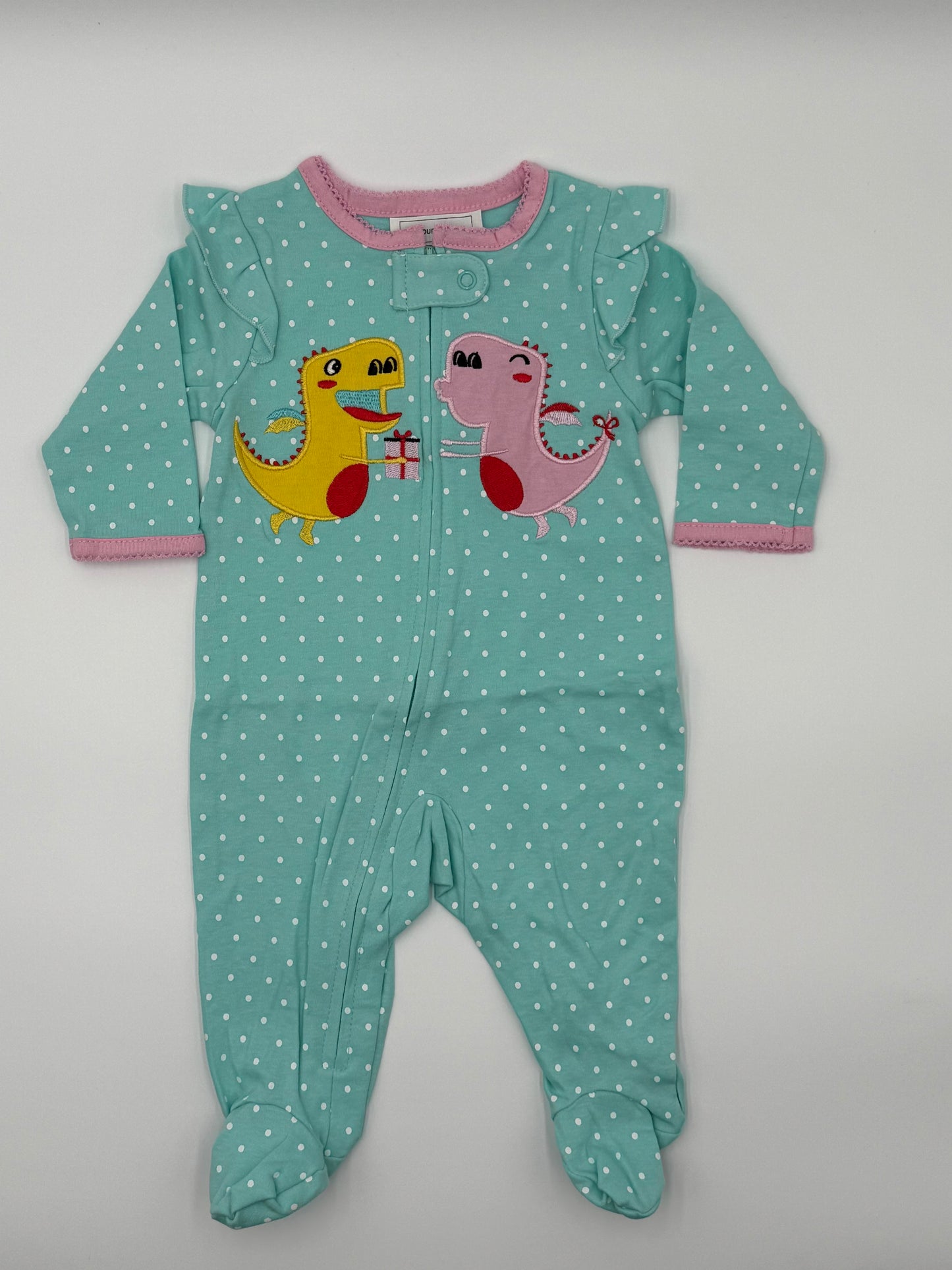 Polka Dot Dino Pajamas