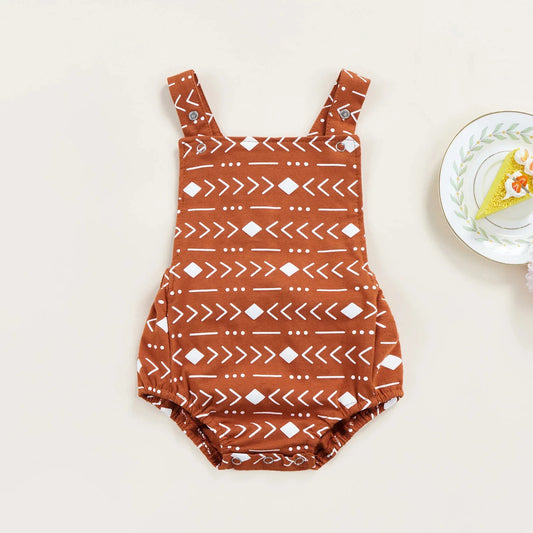 Aztec print romper