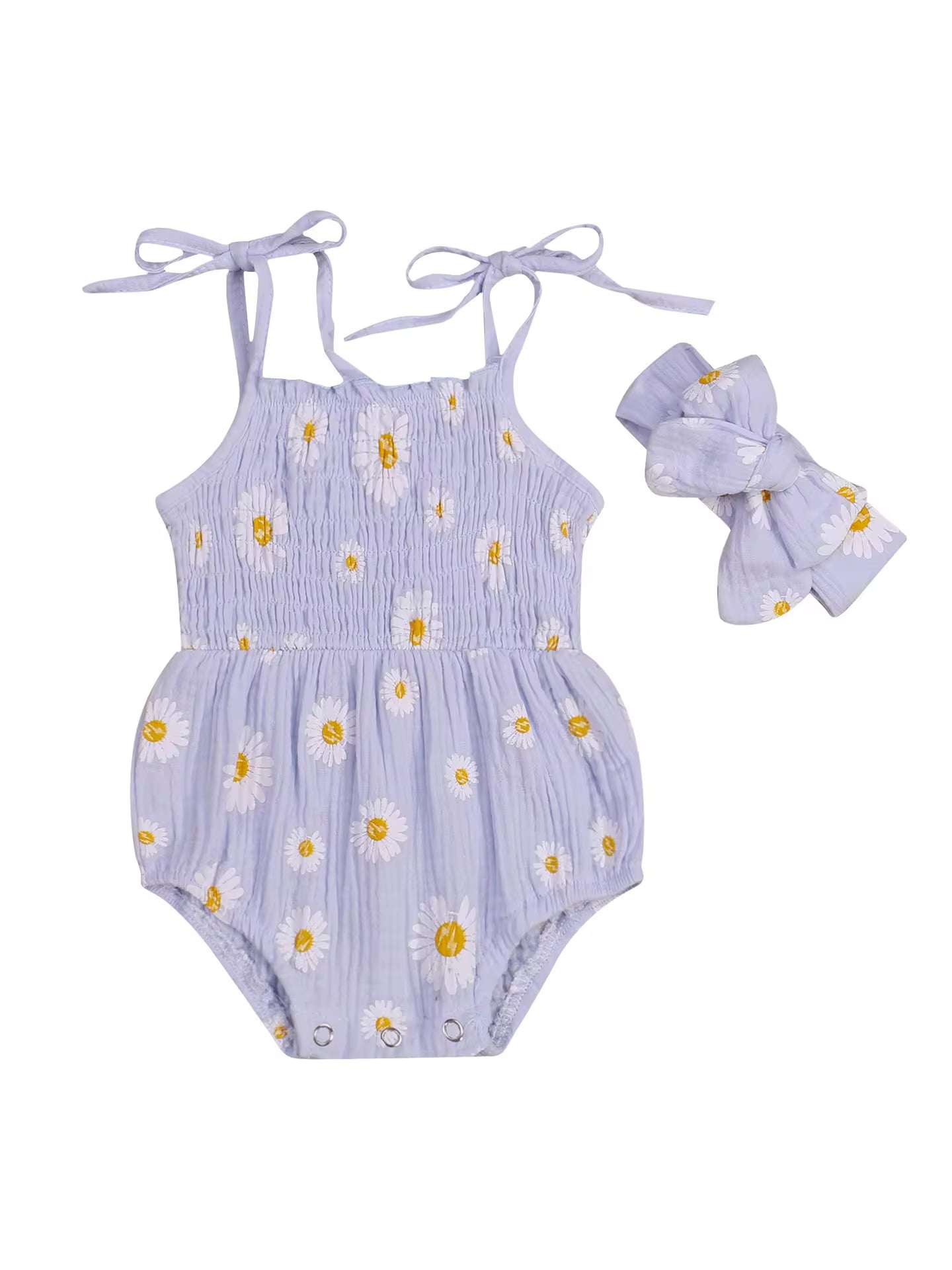 sunflower dress with bow set